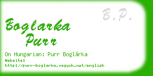boglarka purr business card